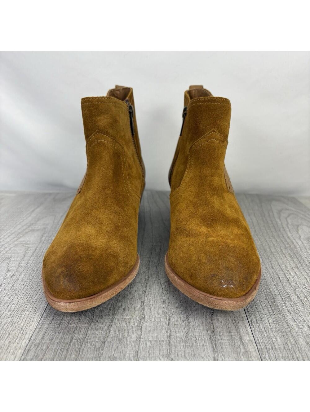 Frye Farrah Floral Suede Leather Ankle Boots 6.5 Women’s-Boho Chic Vibes!- - Picture 2 of 13